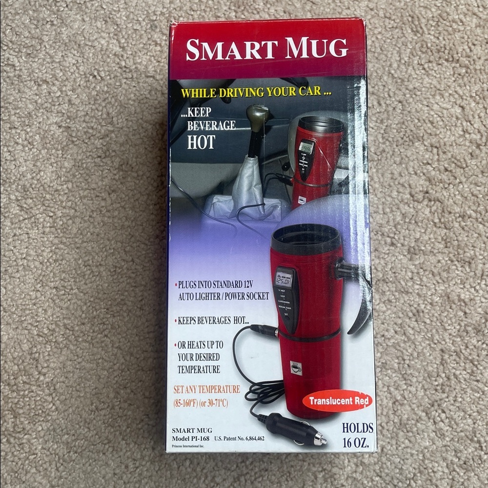 NWT Red Smart Mug Insulated Travel Tumbler - Picture 2 of 9